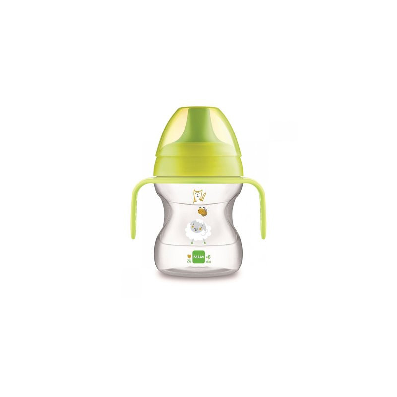 Tasse d'apprentissage 190 ml - bec souple/évolutif avec anses