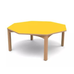 Table octogonale spéciale collectivité t2 naturel