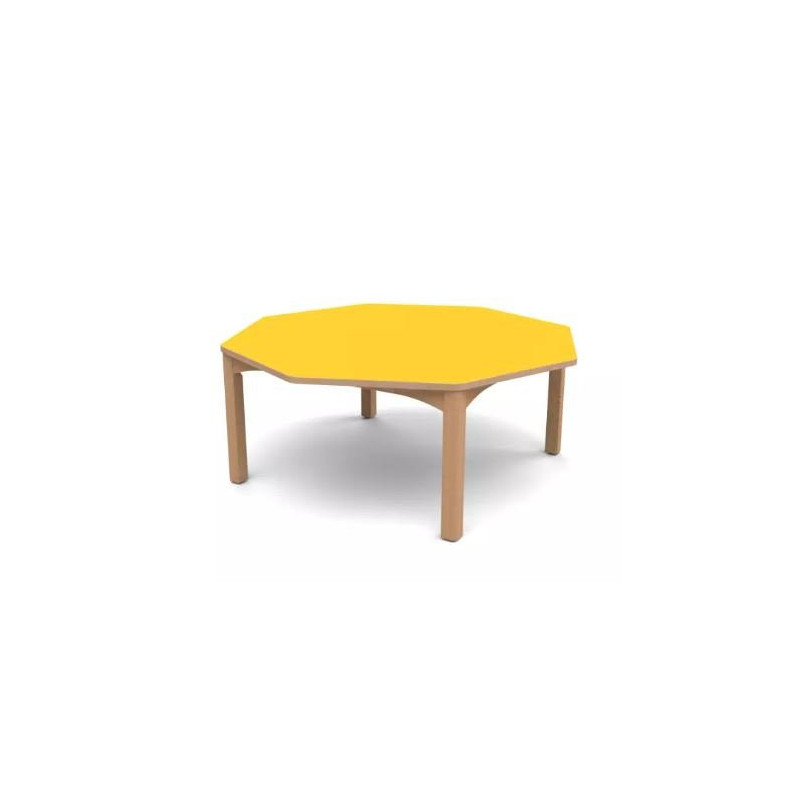 Table octogonale spéciale collectivité t2 naturel
