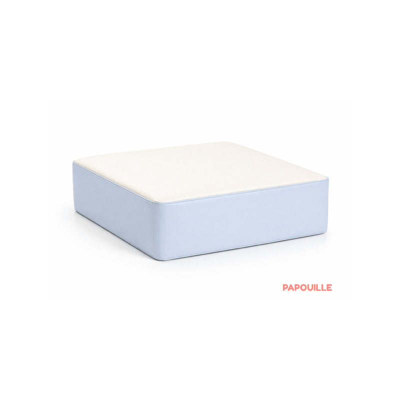 Pouf carré en mousse - hauteur 15 cm