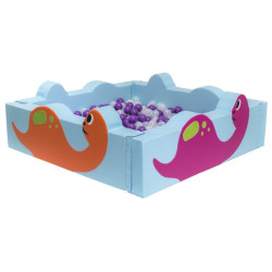 Piscine à balles dinosaure