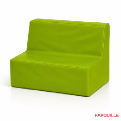 Banquette enfant 2 à 3 places en mousse pvc h. 25cm