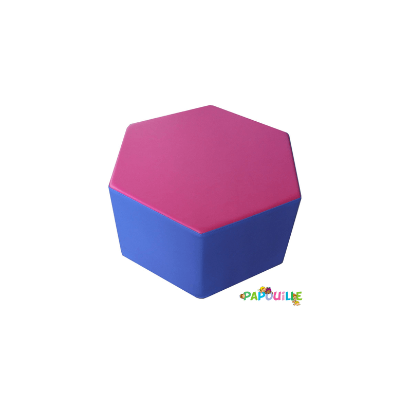 Pouf octogone en mousse pvc h.25cm