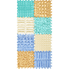 Tapis puzzle sensoriel / sensation / tactile pastel