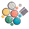 Disques tactiles enfant 1 an et +