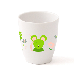 Gobelet mélamine motif 16cl souris verte