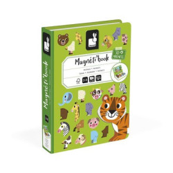 Livre puzzle magnétique les animaux