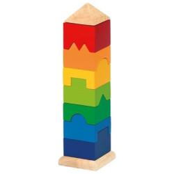 Tour en bois à empiler - crèche