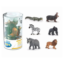 Figurines mini plus sauvages lot 1 (tube, 6 pcs)