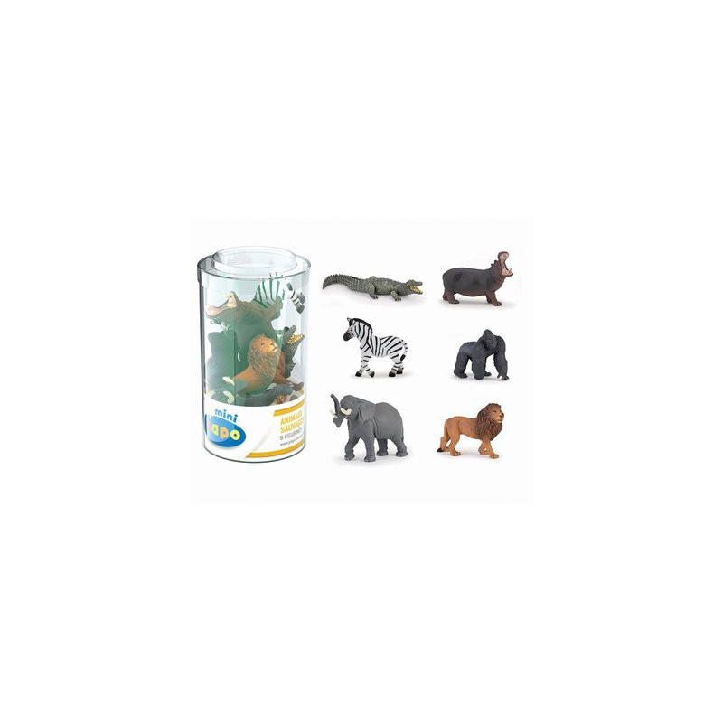 Figurines mini plus sauvages lot 1 (tube, 6 pcs)