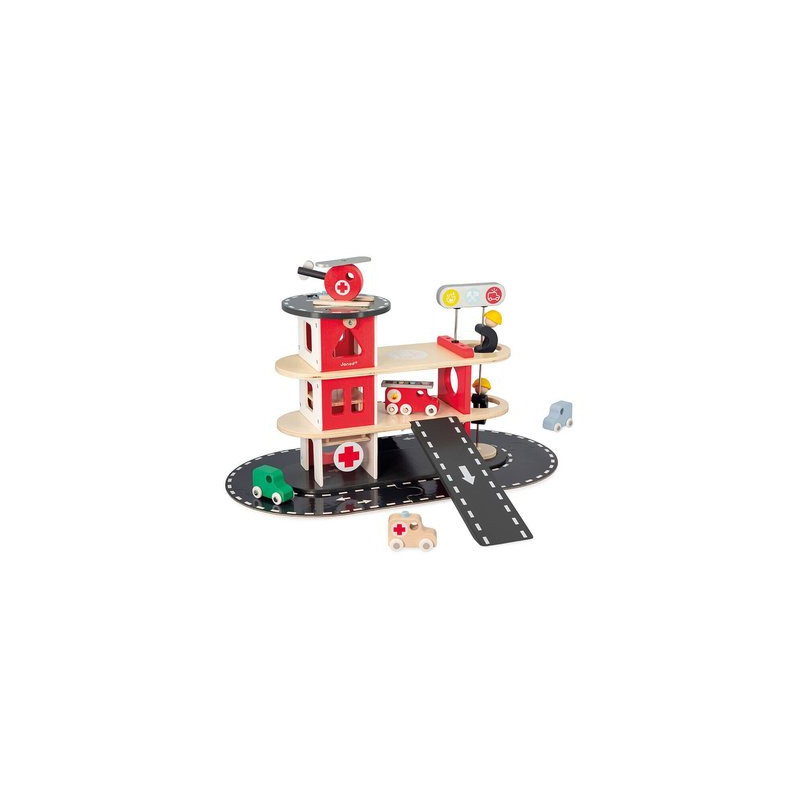 Caserne de pompier enfant - bois