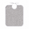 Bavoir a lacet inéfilochable 37x50cm unie gris
