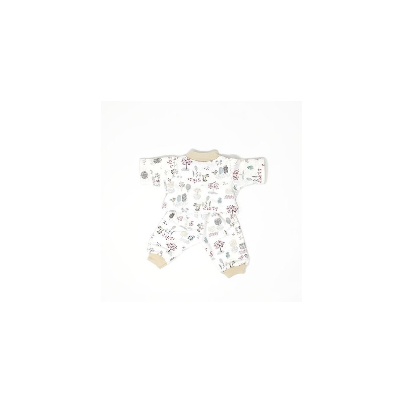Vêtement pyjama poupée 30 cm petit lapin blanc