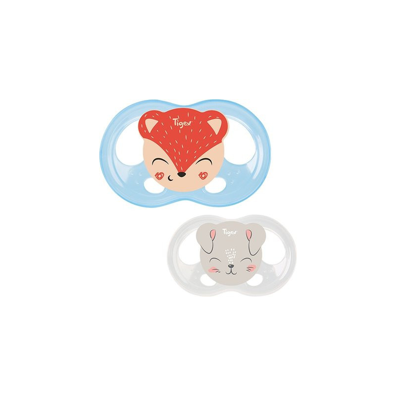 2 sucettes soft touch silicone taille 0-6m physiologique