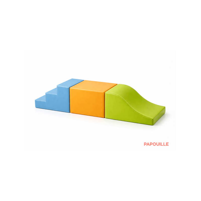 Kit modules roulade apprentissage en mousse pvc 23 cm pastels