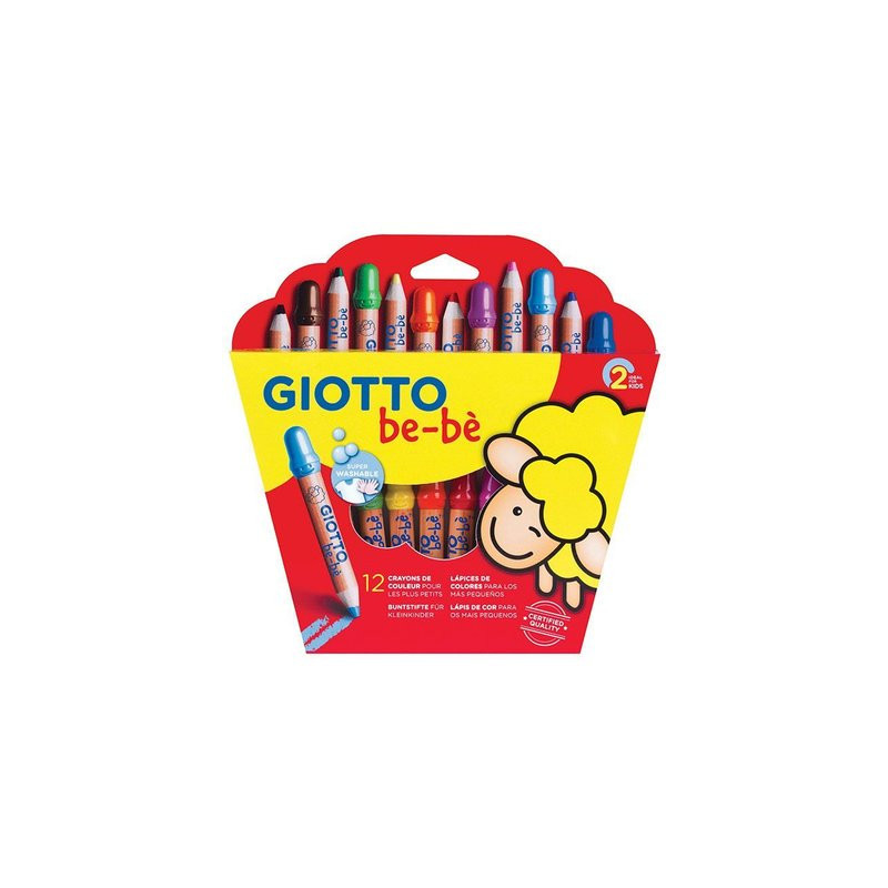 Etui 12 crayons maxi giotto bebe