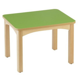 Table en bois pour crèche 60 x 50 cm t1 naturel
