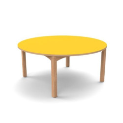 Table ronde 4 pieds t1 naturel