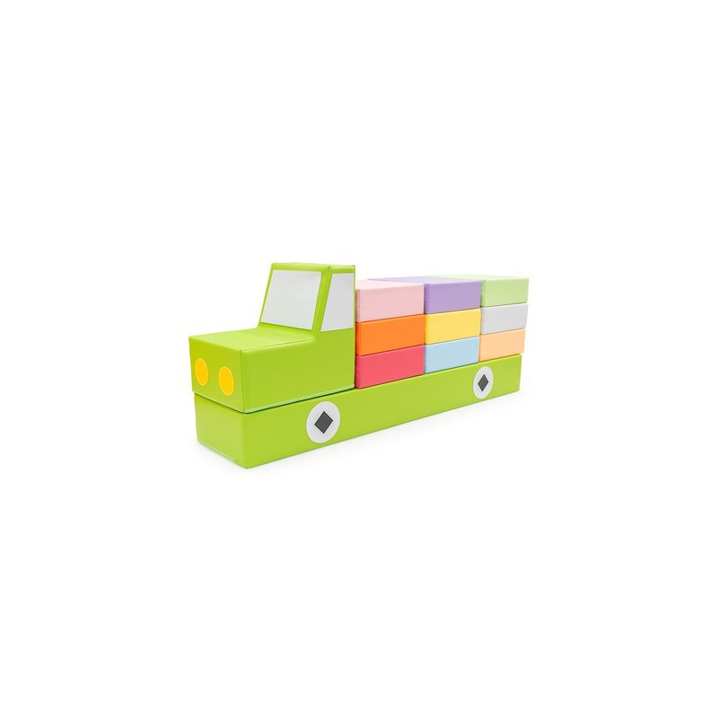 Camion de coussins vert