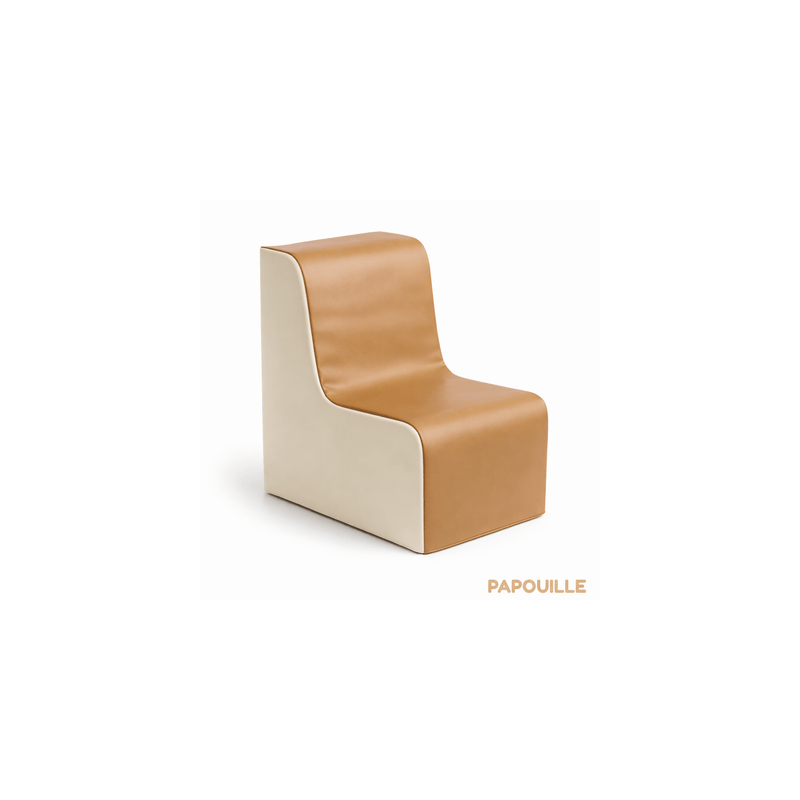 Fauteuil en mousse imperméable assise 30 cm rouge