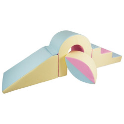 Set de blocs en mousse 4 éléments avec petit pont gris