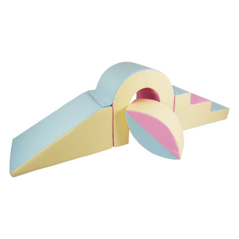 Set de blocs en mousse 4 éléments avec petit pont gris