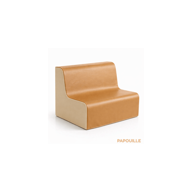 Canapé double en mousse imperméable assise 30 cm rouge