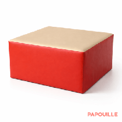 Pouf table carré en mousse imperméable assise 30 cm