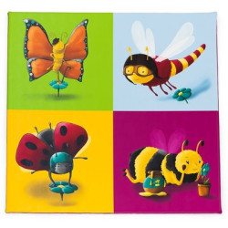 Tapis de gym les insectes 130 x 130 x 3 cm
