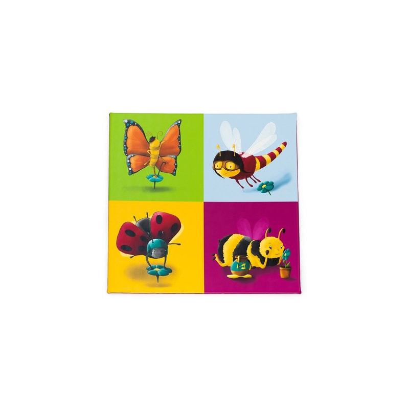 Tapis de gym les insectes 130 x 130 x 3 cm