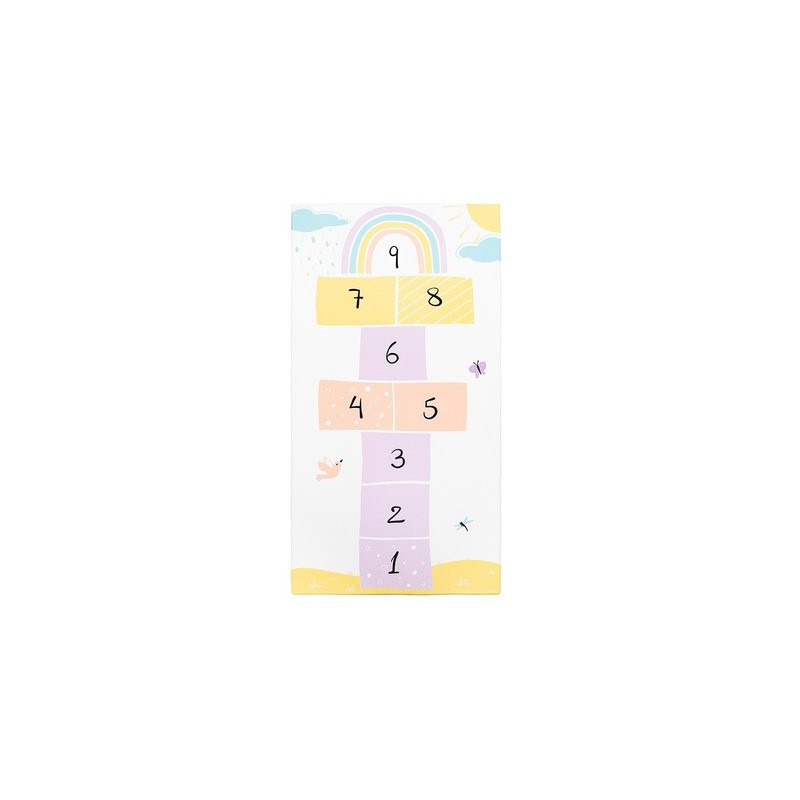Tapis jeu marelle arc en ciel 200 x 100 x 2 cm