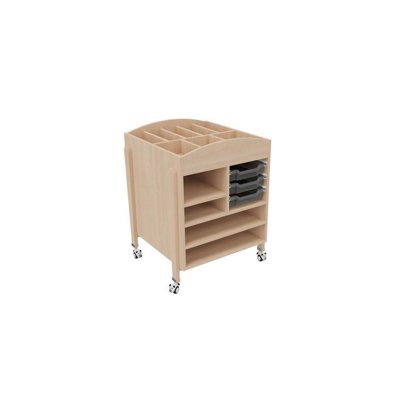 Desserte mobile pour materiel peinture et dessin vernis