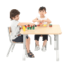 Table carrée Oscar 75 x 75 cm réglable en hauteur