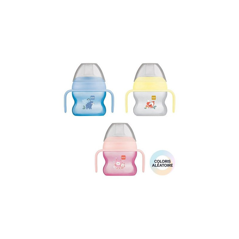 Tasse d'apprentissage bec souple avec anses 150 ml 6mois +