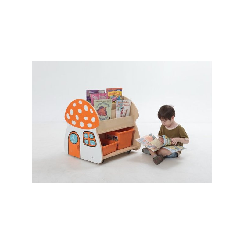 Bibliothèque crèche champignon