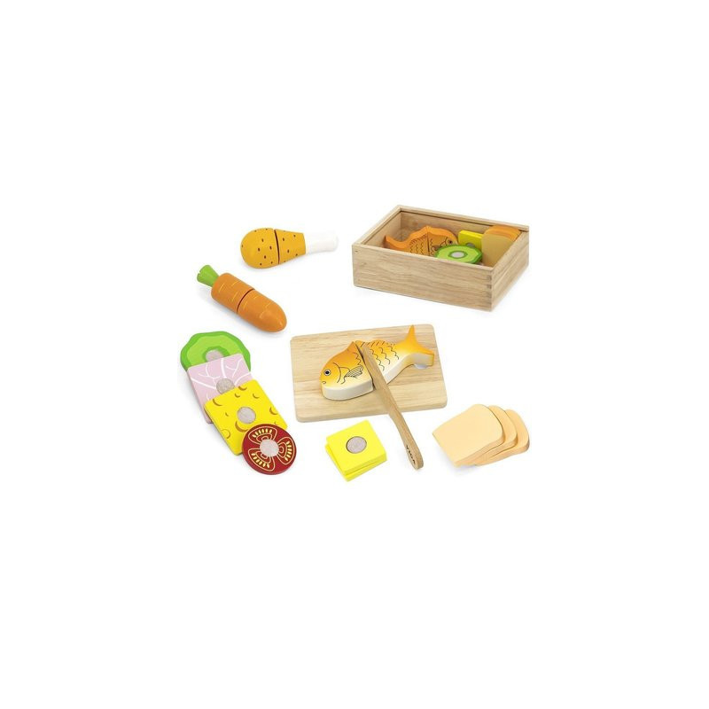 Aliments à découper en bois enfant