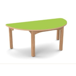 Table en bois 1/2 lune t0 h.40cm wkc