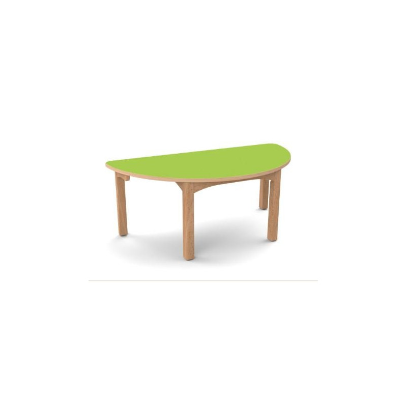 Table en bois 1/2 lune t0 h.40cm wkc