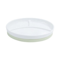 Assiette 3 compartiments antidérapante céramique