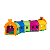Grand tunnel de jeu Rocky 5 Wagons