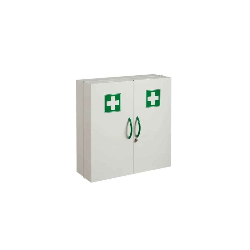 Armoire multi-activités PHARMACIE 2 portes complète spéciale collectivité