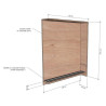Portillon de séparation coulissant en bois sur mesure collectivité