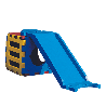 Aire de jeux toboggan avec cube échelle