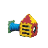 Cube échelle avec tunnel