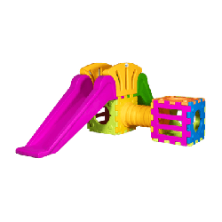 Aire de jeux cubique avec tunnel