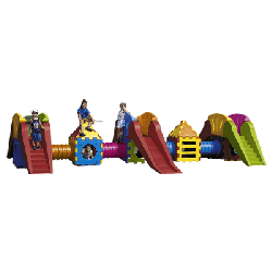 Aire de jeux extérieur 3 toboggans