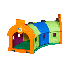 Tunnel de jeux extérieur 3 wagons spéciale collectivité
