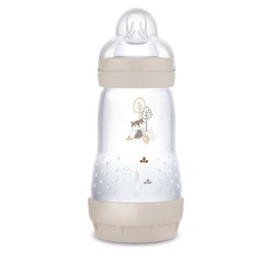 MAM Biberon Easy Start / Anti-Colique - 260ml - Sable - Tétine Débit 1