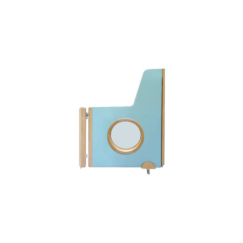 Portillon de séparation avec fenêtre oculus sur mesure