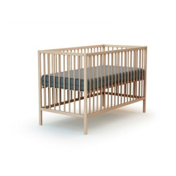 Lit bébé 60x120 simple Naturel  sans traitement ni peinture